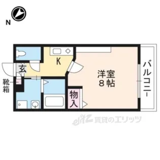 フラッティワレア【3階】の間取り