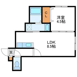 グローリーN28【2階】の間取り