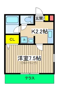 ディアコート横浜【1階】の間取り