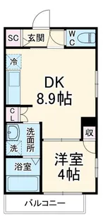ヴランドール船橋本町【2階】の間取り