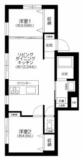 新宿早稲田レーベル【5階】の間取り