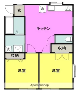 エスポワール・モア【1階】の間取り