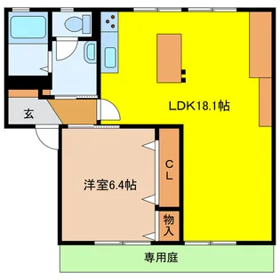 メゾンヴィオラ【1階】の間取り