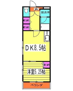 フロントピア蕨【3階】の間取り