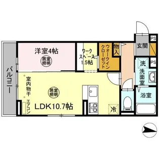 ハルメゾン三の丸【2階】の間取り