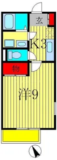 ウエストヴィレッジ【1階】の間取り