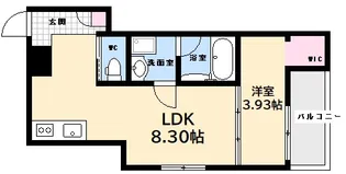 MOVE旭園 SOUTH【2階】の間取り