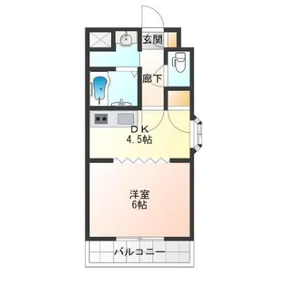 グランドムールむさし【4階】の間取り