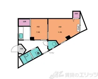 セキスイマンション【4階】の間取り