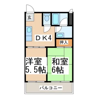 エ・クロール堀川【1階】の間取り
