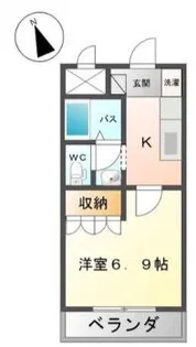 ベルメゾンしらさぎ【2階】の間取り