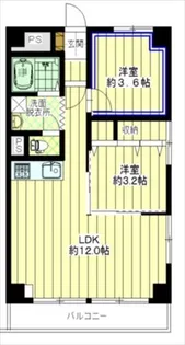 東建池袋要町マンション【8階】の間取り