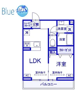 ルドベキア湘南台【2階】の間取り