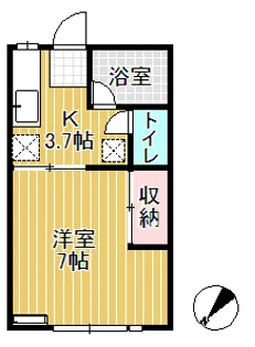 コーポY・T・G【1階】の間取り