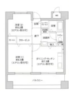 エヴァーグリーン新羽【2階】の間取り