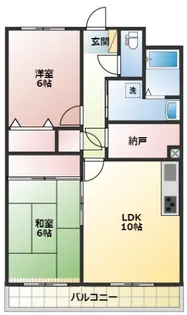 アーバンささがせ【1階】の間取り