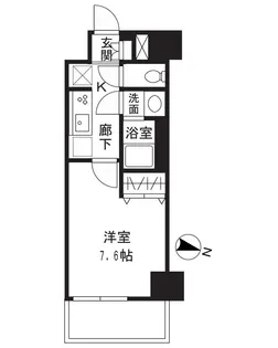 La Classe笹塚【8階】の間取り