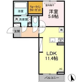 プレミアステイツS【1階】の間取り