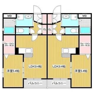 ウィズ下郡【2階】の間取り