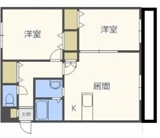 ラフェスタパークサイド【2階】の間取り