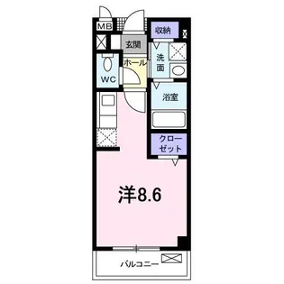 ソレイユパレ【2階】の間取り