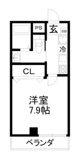 メゾン・オンディーヌ【2階】の間取り