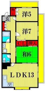 エリントンヒル国府台【3階】の間取り