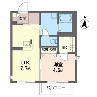 ラ・フォーレ八日町【1階】の間取り