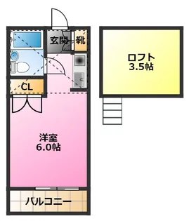 サンパレス元住吉【1階】の間取り
