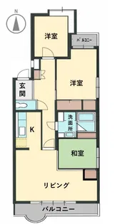 織平マンション リヴ【2階】の間取り