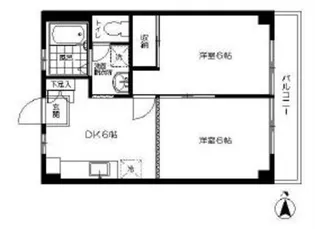 サンハイツ【3階】の間取り