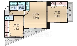 ノーブル千里【3階】の間取り