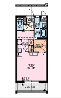 INITIUM V(イニティウム5)【4階】の間取り