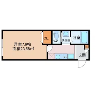 Station front 大和田A【1階】の間取り