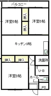 寺町パリエ【4階】の間取り