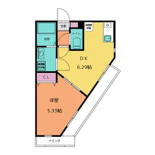 ドリームコート金沢八景【1階】の間取り