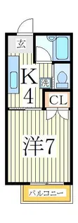 ジュネス船尾【2階】の間取り