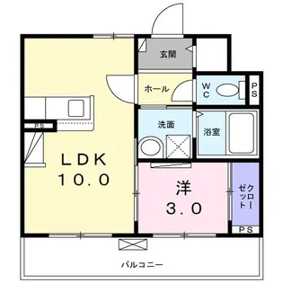 セント ソフィア【1階】の間取り