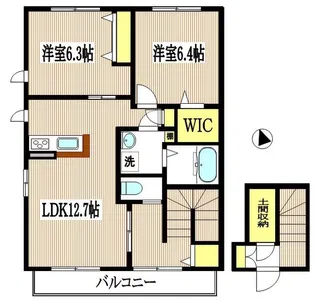 Tida【2階】の間取り