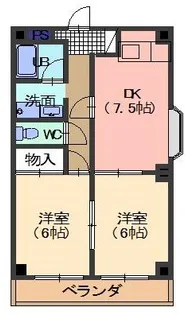 ヴィラ青嵐【2階】の間取り