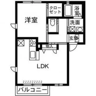カーサブライト【2階】の間取り