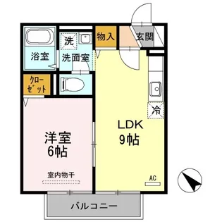セジュール上ノ山 B棟【2階】の間取り