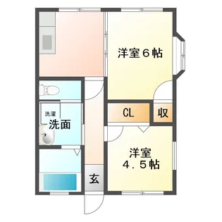 サンライズM【1階】の間取り
