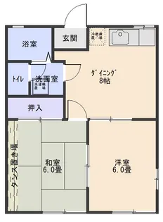 橋本ハイツC【2階】の間取り