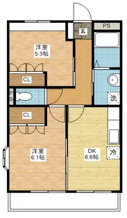 エミアリー【2階】の間取り