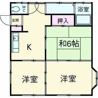 キヨシマハイツ【2階】の間取り