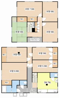 滋賀県東近江市東沖野5【一戸建】の間取り