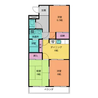 パークハイツII【2階】の間取り