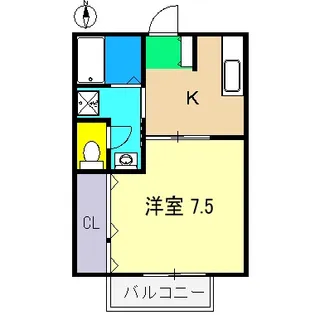 ハイツファータ【1階】の間取り