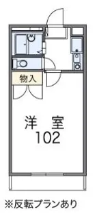 レオパレスSHINBAKU【1階】の間取り